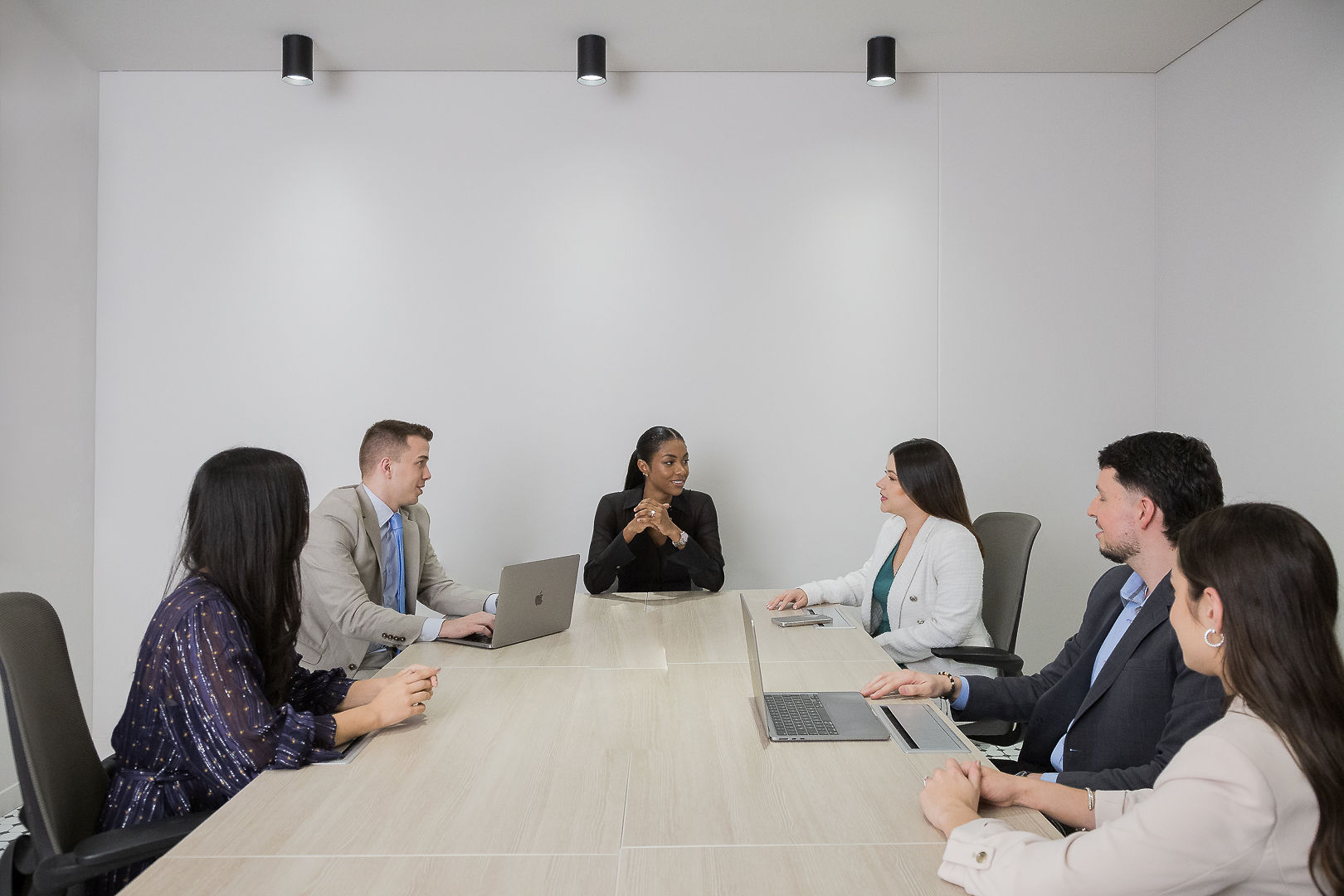 The Colombian Visa Services team collaborating on a case